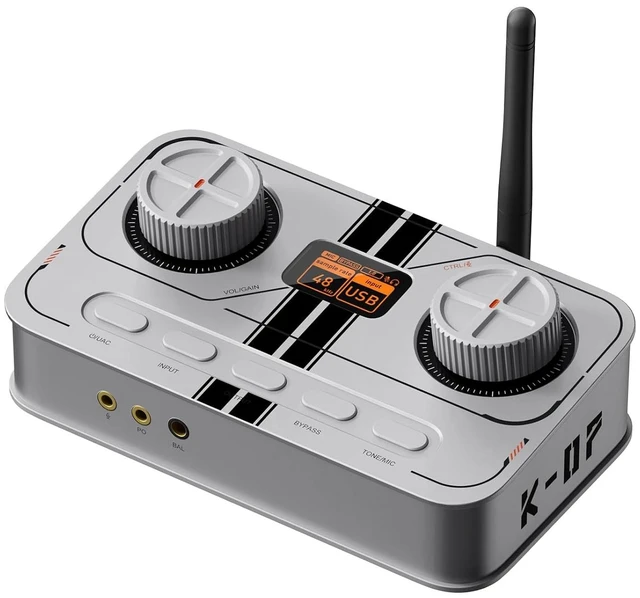 Main image of Fosi Audio K7 DAC Headphone Amp, Desktop Headphone Amplifier for Gaming PC PS5 Switch, PCM 384kHz/32bit, 2100mW, USB C/Bluetooth aptX HD LL/Optical/Coaxial/Mic Input, 4.4mm Balanced/3.5mm/RCA Output