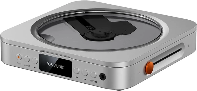Main image of Fosi Audio Merak CD Player Portable Home Audio Desktop HiFi Without Speaker, CD Ripping, Remote Control, OLED Display, USB-A, 3.5mm Headphone Jack, LINE, OPT, 12V Trigger, DC 5V / 2A