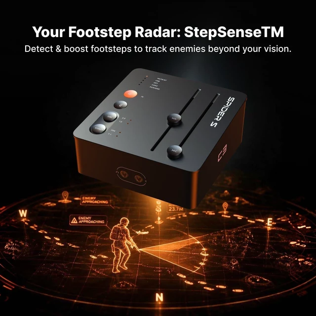 Alt view image 2 of 7 - Fosi Audio C3 Gaming DAC Amp for PC, USB Headphone Amplifier with 7.1 Surround Sound, Desktop Volume Control, Footstep Enhancement, Compatible with PS5, Switch, Laptop, Headset for FPS
