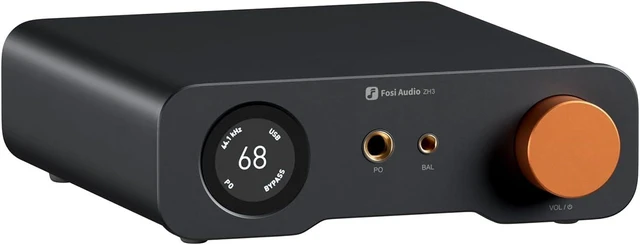 Main image of Fosi Audio ZH3 DAC Headphone Amp, Fully Balanced Preamp with AKM4493SEQ XMOS XU316 PCM 768kHz for Amplifiers, USB/Optical/COAX/RCA/12V Trigger Input, XLR/RCA/4.4mm/6.35mm Output with Remote