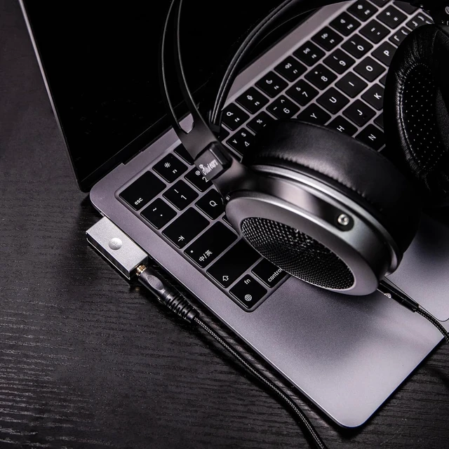 Alt view image 7 of 7 - Kiwi Ears Allegro Mini Portable IEM DAC, in Ear Monitor Amplifier USB C to 3.5/4.4mm Output, with Custom Chip, High Resolution 32bit/384kHz, HiFi Earbuds Amp for Phone/PC, Silver