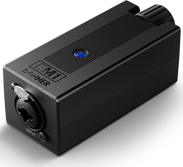 Main image of Portable Analog Headphone Amplifier, Rechargeable in-Ear On-Ear Monitor Amplifier Stereo Headset Earphone Amp, with Volume Control, Audio Booster, XLR, TRS Input, 3.5mm Output Jack, Black