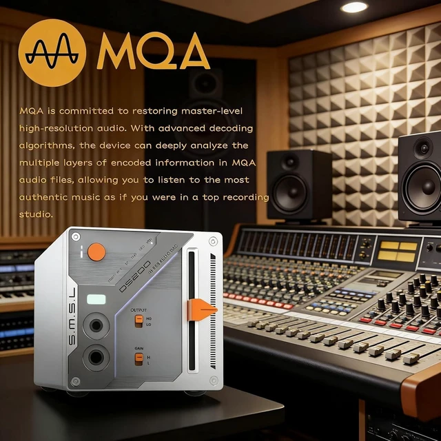Alt view image 4 of 7 - DAC Headphone Amplifier CS43131×2 Bluetooth 5.1, MQA/MQA-CD Full Decoder 3.5mm/4.4mm Balanced Headphone Output 32bit/768kHz DSD256 USB/BT/Opt/Coax Input for PC Home Audio