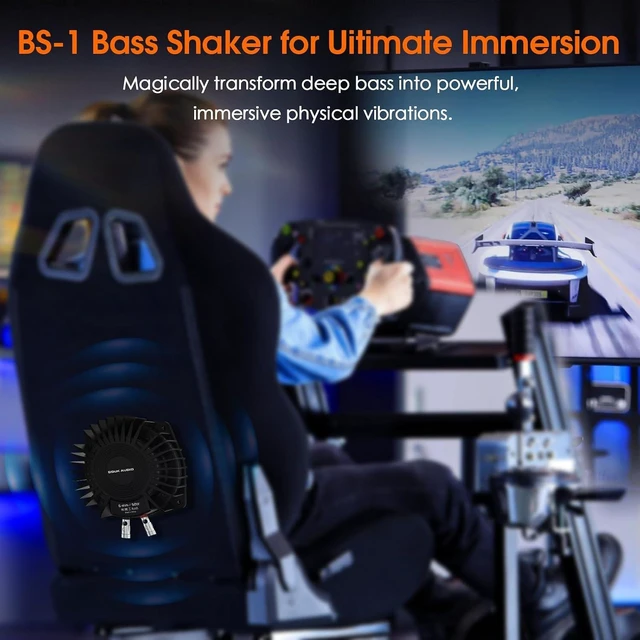 Alt view image 7 of 7 - Bass Shaker: 50W High Power Tactile Transducer - Subwoofer Lows for Home Theater, Car Audio & Gaming Chair Vibration Immersion