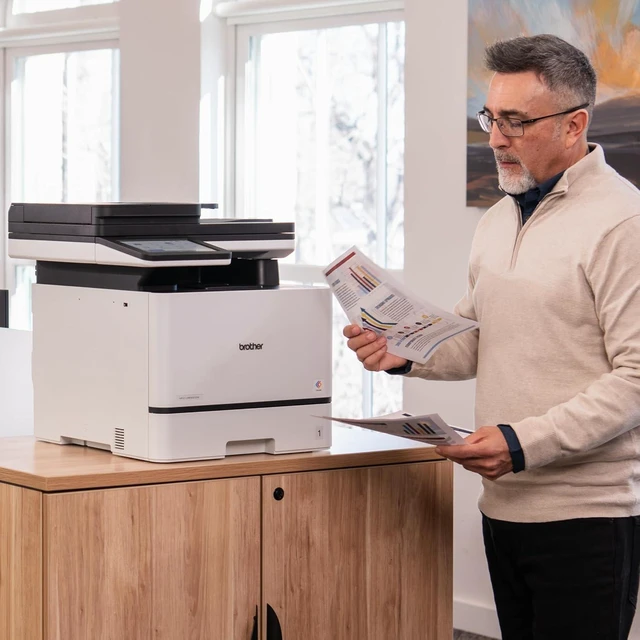 Alt view image 7 of 7 - Brother MFC-L8930CDW Business Color Laser All-in-One Printer with Duplex Print, Scan, Copy, Low-Cost Printing, and Advanced Security Features