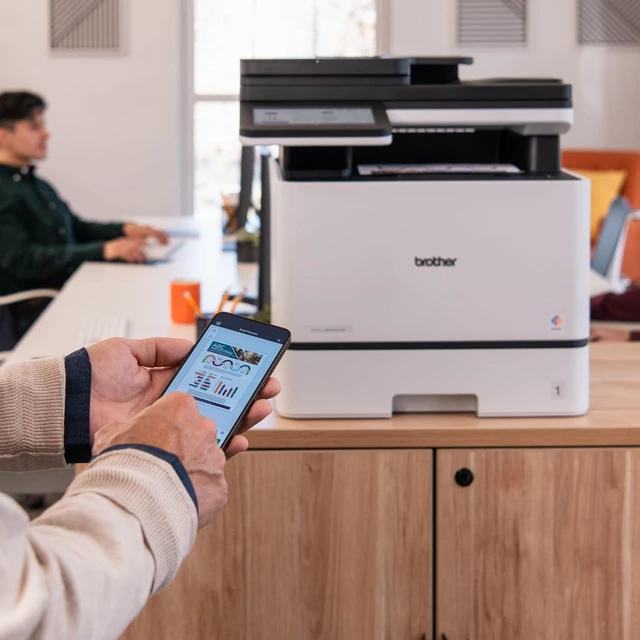 Alt view image 3 of 7 - Brother MFC-L8930CDW Business Color Laser All-in-One Printer with Duplex Print, Scan, Copy, Low-Cost Printing, and Advanced Security Features