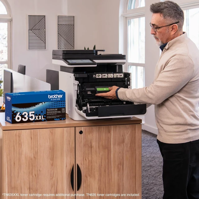 Alt view image 5 of 7 - Brother MFC-L8930CDW Business Color Laser All-in-One Printer with Duplex Print, Scan, Copy, Low-Cost Printing, and Advanced Security Features