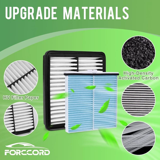 Alt view image 4 of 7 - Cabin & Engine Air Filter Kit for Mazda CX-3 CX3 2016-2022 2.0L, Replace#D09W-61-J6X PEHH-13-3A0, Activated Carbon Cabin Filter, HighEfficiency Replacement Filter, Air Filter Accessories