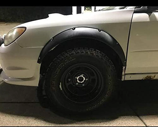Alt view image 7 of 7 - 4Pcs 3.5'' 90mm Universal Flexible Car Fender Flares Extra Wide Body Wheel Arches, 4*Large