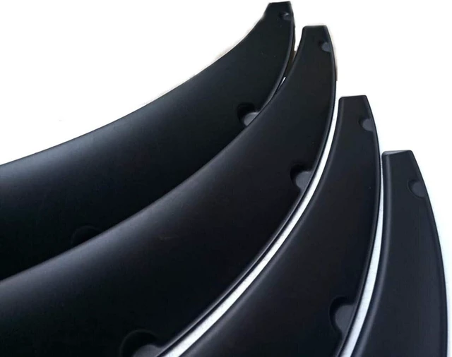 Alt view image 5 of 7 - 4Pcs 3.5'' 90mm Universal Flexible Car Fender Flares Extra Wide Body Wheel Arches, 4*Large
