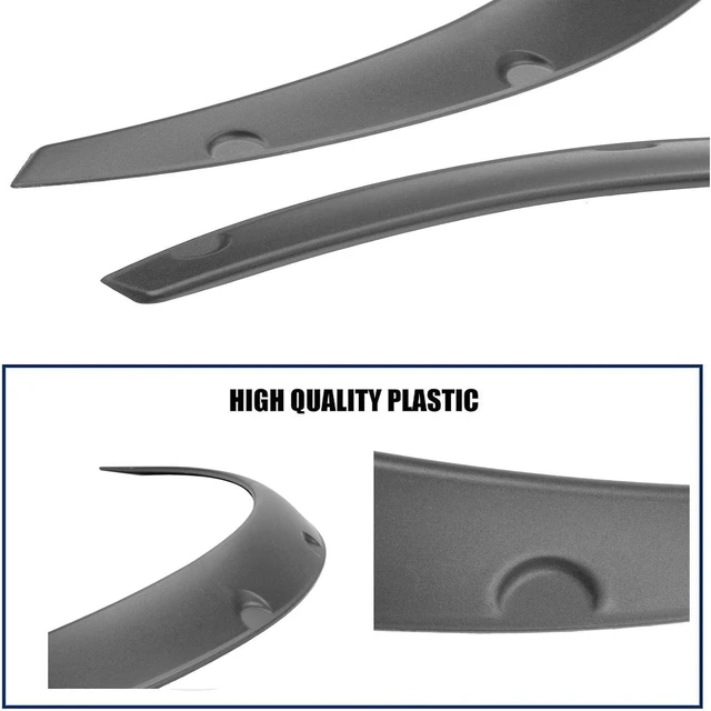 Alt view image 5 of 7 - 4Pcs 3.5"/90mm Universal Car Wheel Fender Flares Wide Body Wheel Arches