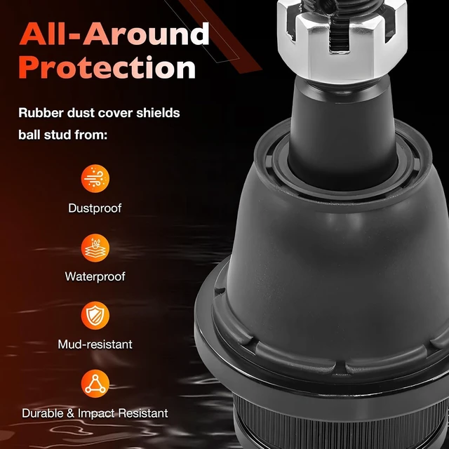 Alt view image 2 of 7 - Front Lower Ball Joint Fits Chevy Silverado 1500 Tahoe Suburban Avalanche Fits Express 2500, GMC Sierra 1500, Yukon XL, Savana, Cadillac Escalade ESV 1999-2016, 2 Pcs Front Lower Suspension Joints