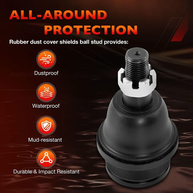 Alt view image 7 of 7 - 2Pcs K8695 Front Lower Ball Joints Fits Ford F150 F250 Explorer Ranger
Fits Ford Expedition, Lincoln Aviator, Navigator, Mazda B2300, B2500, B3000, B4000 & Mercury Mountaineer 19952011
