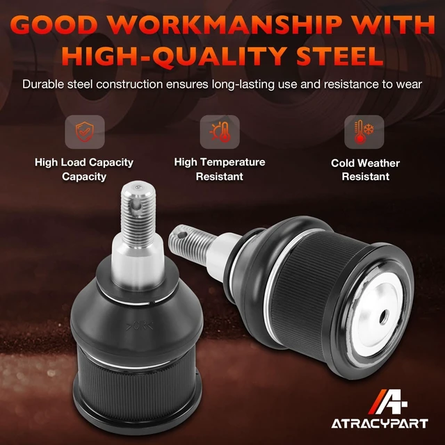 Alt view image 5 of 7 - Front Lower Ball Joints Fits Honda Accord 2003-2007 Acura TSX 2004-2008, Replaces K80228, Fits Left & Right Side for Front Suspension Repair 2 Pcs