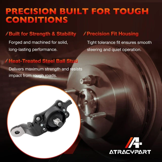 Alt view image 5 of 7 - 2Pcs Front Lower Ball Joints Fits Toyota Sequoia 2004-2007 Tundra 2004-2006, Replaces K80521 K80522, Fits Left & Right Side for Front Suspension Repair, Restores Proper Steering and Handling