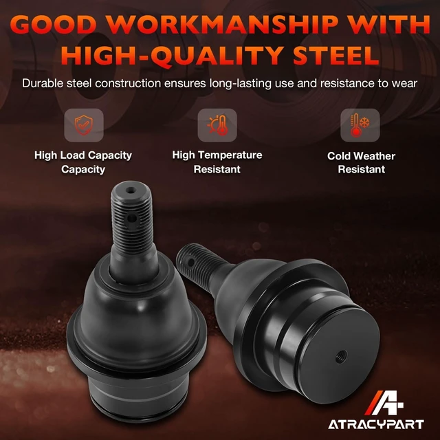 Alt view image 4 of 7 - Front Lower Ball Joints Fits Ford Expedition 20072017, F-150 20092014 Fits Lincoln Navigator 2007-2017, Excludes Raptor Models, Replaces K500008, 2 Pcs