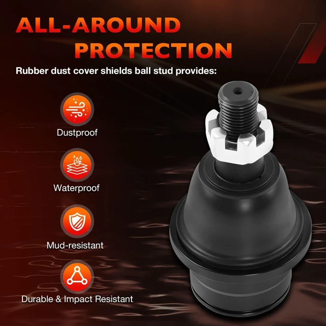 Alt view image 5 of 7 - Front Lower Ball Joints Fits Ford Expedition 20072017, F-150 20092014 Fits Lincoln Navigator 2007-2017, Excludes Raptor Models, Replaces K500008, 2 Pcs