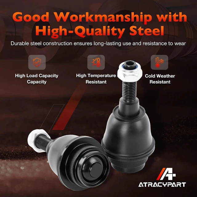 Alt view image 4 of 7 - Front Lower Ball Joint Fits Chevy Silverado 1500 Suburban Tahoe Fits GMC Sierra 1500, Yukon, Yukon XL & Cadillac Escalade ESV, Replaces K500408, XMS50580, 84114505, 84114507, Includes 2 Pcs