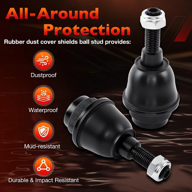 Alt view image 7 of 7 - Front Lower Ball Joint Fits Chevy Silverado 1500 Suburban Tahoe Fits GMC Sierra 1500, Yukon, Yukon XL & Cadillac Escalade ESV, Replaces K500408, XMS50580, 84114505, 84114507, Includes 2 Pcs