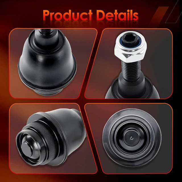 Alt view image 6 of 7 - Front Lower Ball Joint Fits Chevy Silverado 1500 Suburban Tahoe Fits GMC Sierra 1500, Yukon, Yukon XL & Cadillac Escalade ESV, Replaces K500408, XMS50580, 84114505, 84114507, Includes 2 Pcs