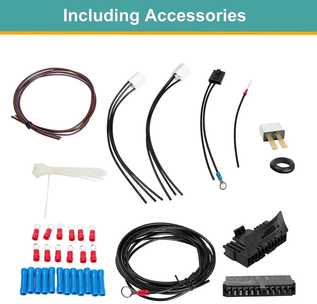 Main image of Universal Extra Long Wires 21 Circuit Wiring Harness Hotrod Kit Compatible with GM Chevy Universal Automotive Wiring
