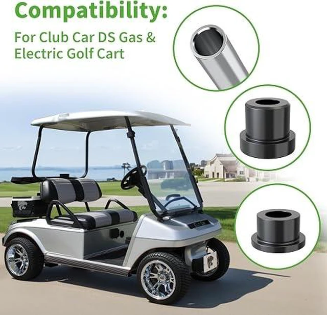 Alt view image 5 of 6 - 10L0L Front Leaf Spring & Upper A Arm Bushing Kit for Club Car DS Golf Cart 1992-up, Replace OEM 1016346 1016349 1016350 1012303 1015583