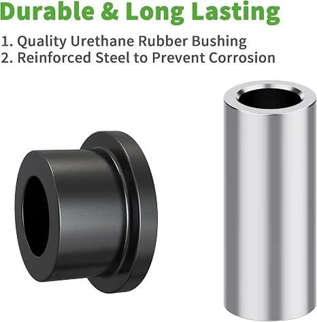Alt view image 6 of 6 - 10L0L Front Leaf Spring & Upper A Arm Bushing Kit for Club Car DS Golf Cart 1992-up, Replace OEM 1016346 1016349 1016350 1012303 1015583