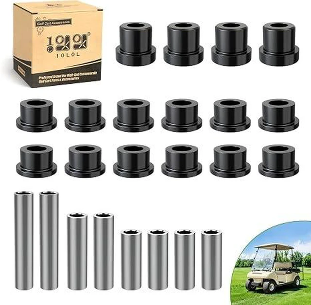 Main image of 10L0L Front Leaf Spring & Upper A Arm Bushing Kit for Club Car DS Golf Cart 1992-up, Replace OEM 1016346 1016349 1016350 1012303 1015583