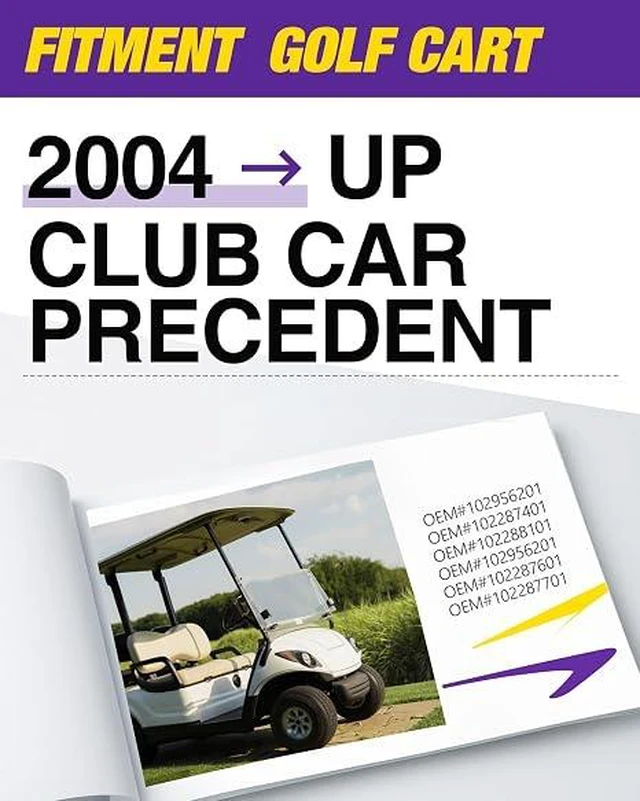 Alt view image 3 of 7 - Club Car Precedent Front Bushing Kit With Screws, Golf Cart Front Lower Spring & Front Upper A Arm Polyurethane Bushings and Sleeves for 2004-Up Club Car Precedent, GolfCart Suspension Replace Parts