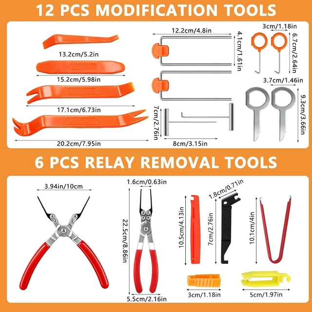 Alt view image 5 of 7 - 988Pcs Automotive Electrical Connectors Kit, 28 Types Electrical Terminal Pins Kit with Crimp Tool, Relay Fuse Remover & Car Disassembly Tool, Male/Female Wire Terminals for Professional Auto Repair