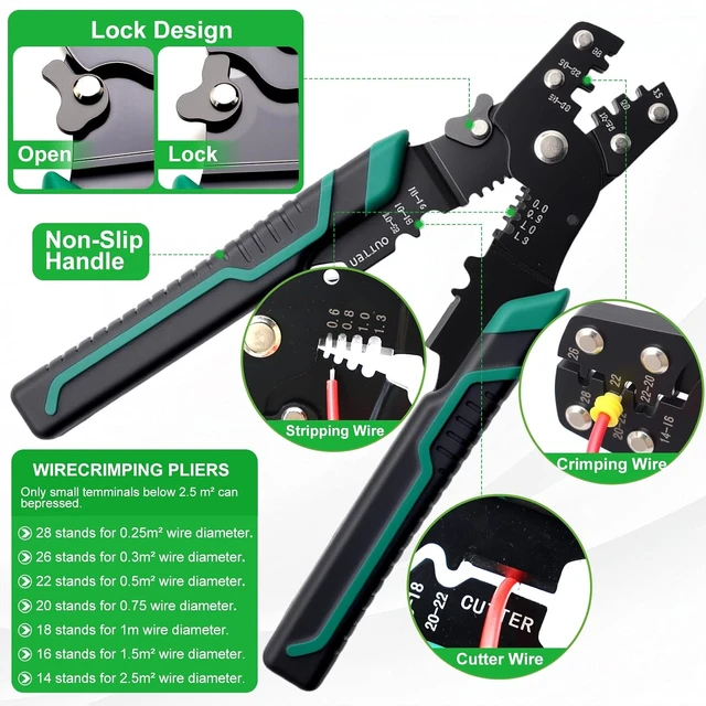 Alt view image 5 of 6 - 820PCS Pin Connector Kit with Crimping Pliers,Car Electrical Wire Terminal 21Type 1/1.5/1.8/2.2/2.3/2.8/3.5mm Auto Electric Connector Terminal Non-Insulated Plug Removal Male Female Crimp Pins