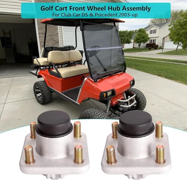 Alt view image 2 of 7 - Front Wheel Hub Assembly for Club Car DS & Precedent 2003+
2 Packs, OEM 102357701 with Hub Bearing, Oil Seal, Dust Cover