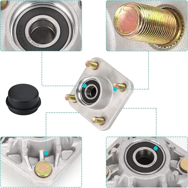 Alt view image 6 of 7 - Front Wheel Hub Assembly for Club Car DS & Precedent 2003+
2 Packs, OEM 102357701 with Hub Bearing, Oil Seal, Dust Cover