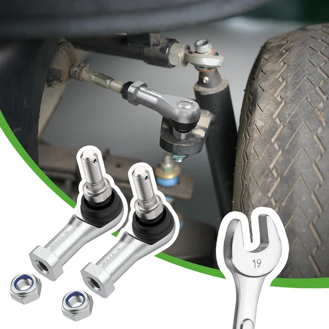 Alt view image 5 of 7 - 2 Pack Ball Joint Tie Rod End Kit 102022601 102288301 Replacement for Club Car Precedent 2004-up & Tempo 2018-up Golf Cart