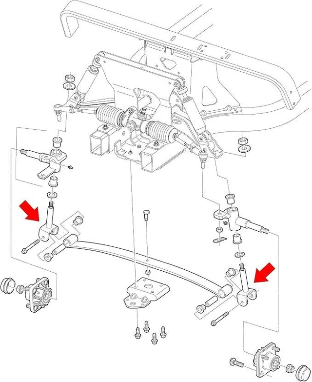 Alt view image 7 of 7 - Golf Cart King Pin Kit for Club Car Precedent 2004-Up
Gas & electric carts, OEM 102287201 103638601 103638801, Complete Front End King Pin Repair Kit