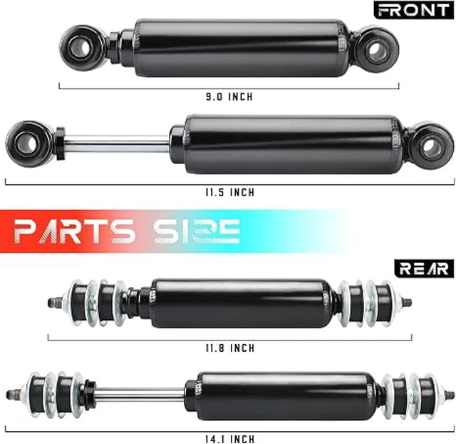 Alt view image 3 of 6 - Club Car DS Shocks, Club Car Precedent Shocks, Golf Cart Front and Rear Shock Absorbers for DS G&E 1988-up, Precedent G&E 2004-up, OEM# 1014235, 1014236