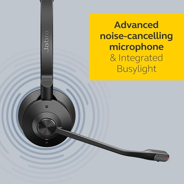 Alt view image 4 of 7 - Jabra Engage 65 SE (Second Edition) Wireless SingleEar Headset with Mic, DECT Wireless Performance, Advanced Noise-Cancelling Microphone, All-Day Battery Life, Ideal for Office and Call Center