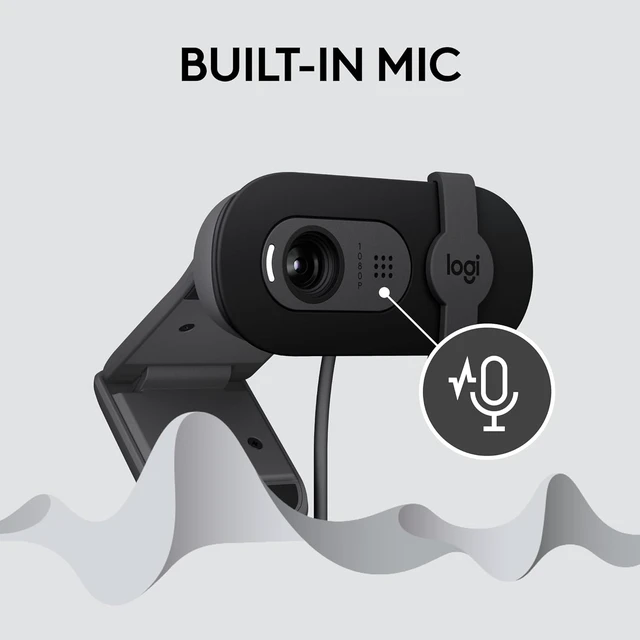 Alt view image 5 of 7 - 4 Pack Logitech Brio 101 Full HD 1080p Webcam for Meetings,Streaming,Desktop,Laptop,PC - Built-in Mic,Shutter,Works with Zoom,Microsoft Teams,Nintendo Switch 2s New GameChat Mode,USB-A,-Black
