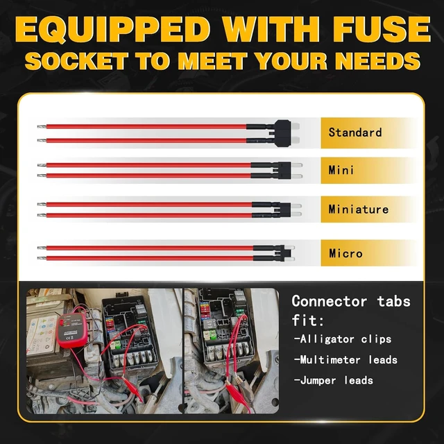 Alt view image 7 of 7 - Wire Tracer Automotive Short & Open Finder Circuit Breaker Finder DC 6-42V Car Broken Wire Detector Tool Electrical Circuit Tester Fault Probe Cable Tracker Auto Wire Locator