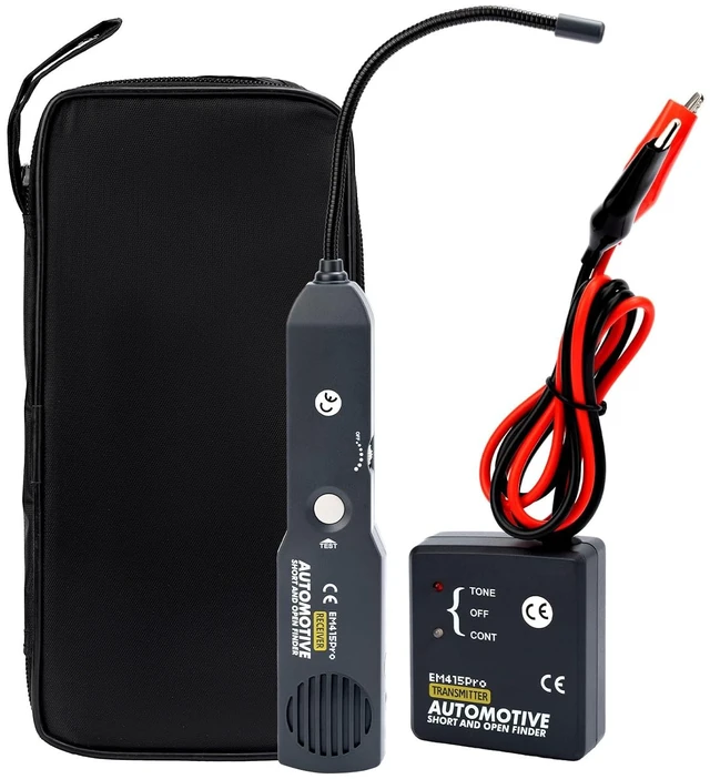 Main image of EM415Pro Automotive Wire Tracer Circuit Breaker Finder, 6-42V Short Circuit Finder Electrical Tester, Cable Tracker & Voltage Detector with 7 Inch Flexible Probe for Car and Low Voltage DC Diagnostics