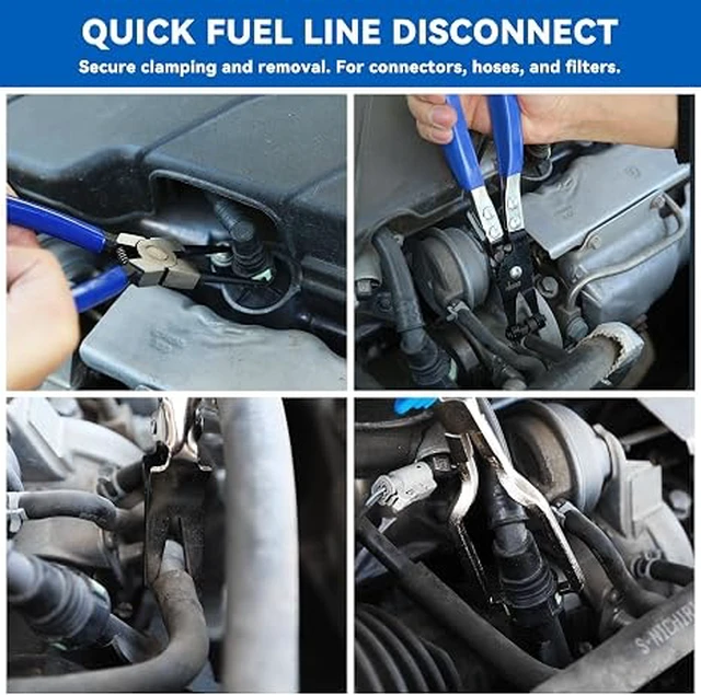 Alt view image 7 of 7 - 13PCS Electrical Disconnect Pliers Set for Car Original Blue Series
Electrical Connector Removal Tool & Fuel Line Disconnect Tool Set , Hose, Car Harness, Auto Radiator, with 2 Storage Bags