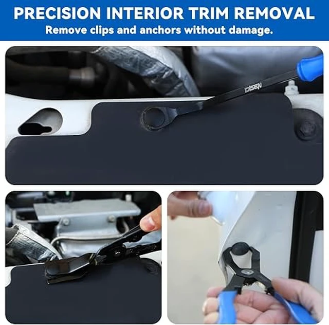 Alt view image 4 of 7 - 13PCS Electrical Disconnect Pliers Set for Car Original Blue Series
Electrical Connector Removal Tool & Fuel Line Disconnect Tool Set , Hose, Car Harness, Auto Radiator, with 2 Storage Bags