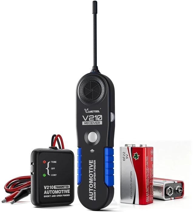 Main image of V210 Wire Tracer Circuit Breaker Finder, Automotive Circuit Tester Open & Short Circuit Finder, Broken Wire Detector Tool Cable Tracker Break Locator Electrical DC 6-42V Low Voltage