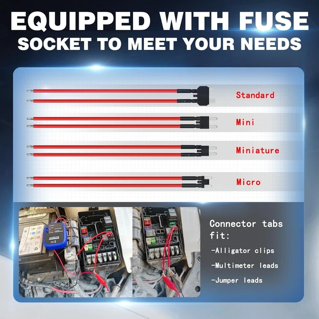 Alt view image 7 of 7 - Automotive Wire Tracer Electrical Open & Short Finder Circuit Tester Wire Breaker Finder Fault Probe Kit Cable Toner Wire Tracker Continuity Test for DC 6-42V