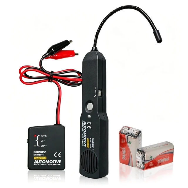 Main image of EM415Pro Automotive Circuit Tracer, DC 6-42V Wire Tracker Tool Trace Hidden Wires, Breaks And Shorts With Audio Signals, Flexible Probe And Sensitivity Control For Vehicle Testing