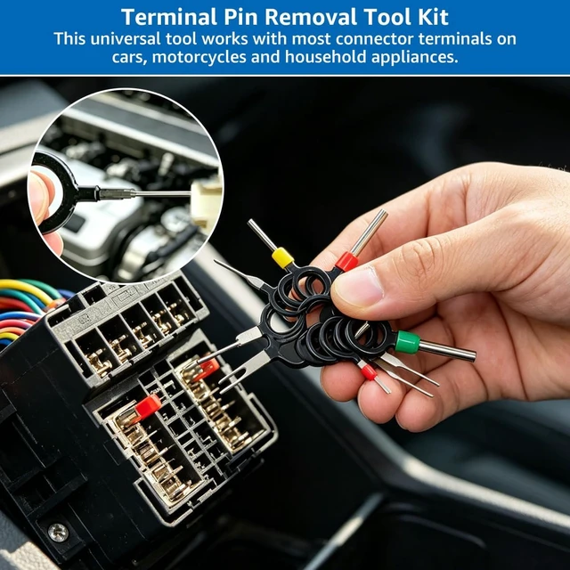 Alt view image 7 of 7 - 14PCS Automotive Electrical Disconnect Pliers Set: High-Carbon Steel
No Missing Connector Removal Tools for Car Harness, Hose, Fuel Line, Cooling, Door Panel, Dashboard & Engine Bay Repair