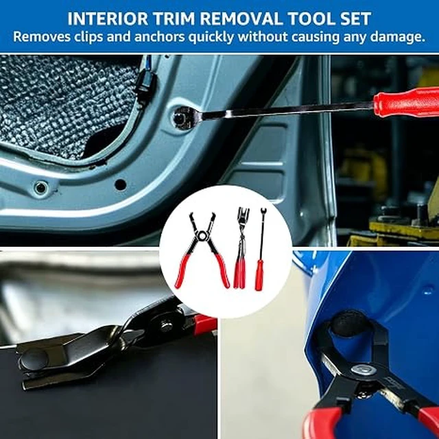 Alt view image 5 of 7 - 14PCS Automotive Electrical Disconnect Pliers Set: High-Carbon Steel
No Missing Connector Removal Tools for Car Harness, Hose, Fuel Line, Cooling, Door Panel, Dashboard & Engine Bay Repair