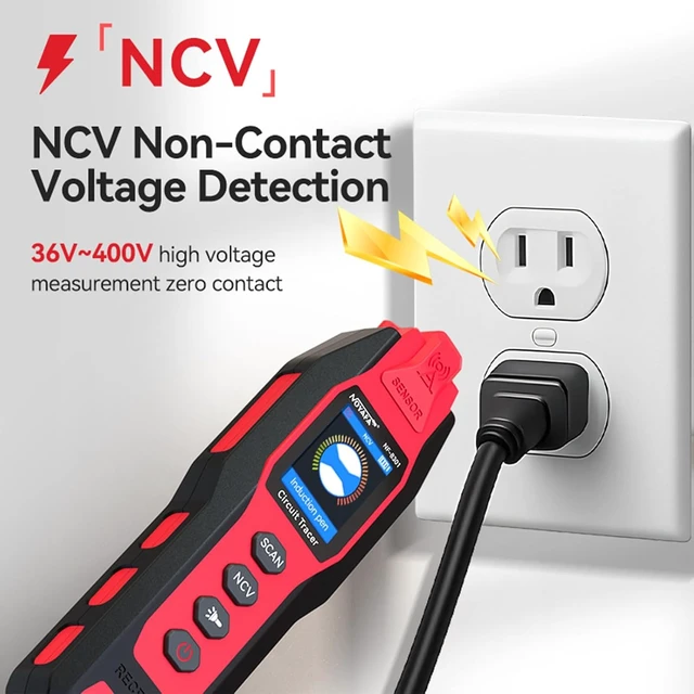 Alt view image 3 of 7 - NF-8301 Circuit Tracer, Underground Wire Locator &Digital Multimeter 8 Level Sensitivity Adjustment, Rechargeable Wire Tracer for Fuses, Irrigation, Wall Wires