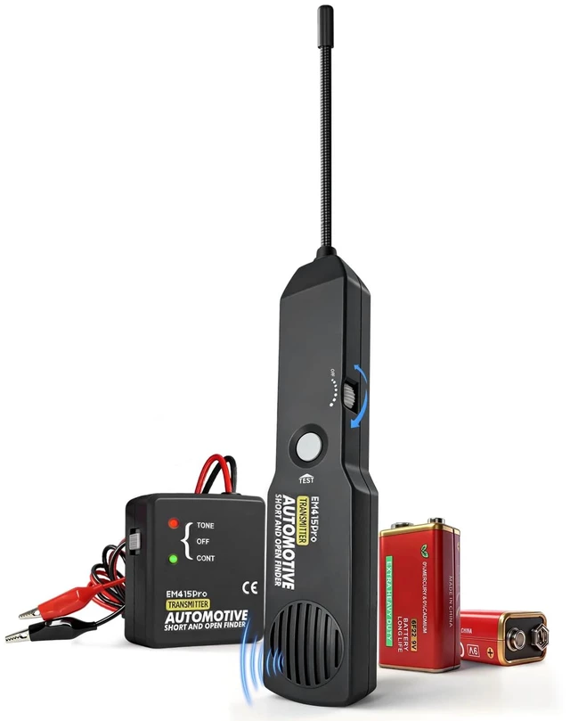 Main image of EM415pro Automotive Wire Tracer, 642V DC Short&Open Circuit Finder wire break locator with Battery broken wire detector tool with 7 inch Flexible Probe for Cars, trucks, Boat, Motorcycles