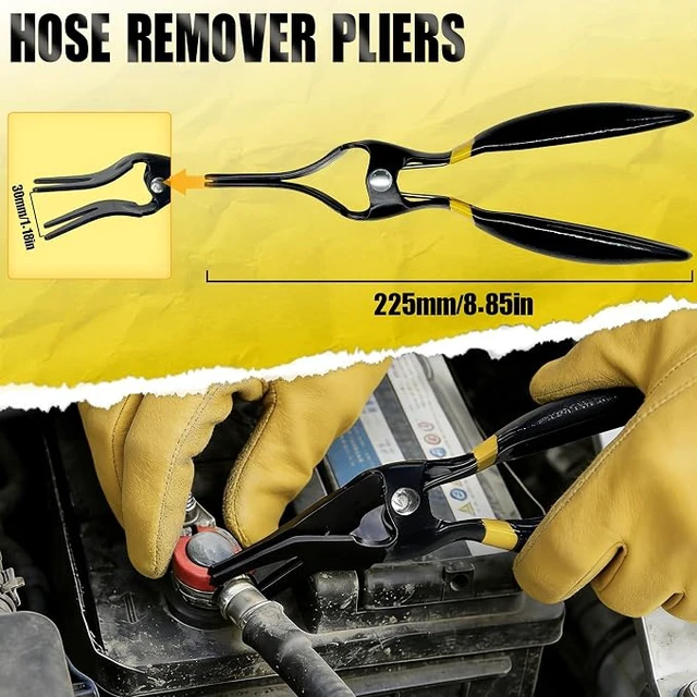 Alt view image 3 of 7 - 8PCS Fuel Line Pliers Set, Fuel Line Disconnect Tool Set with Fuel Filter Caliper, Hose Clamp Plier, Electrical Disconnect Tool Kit, Panel Clip Remover and Storage Bag
